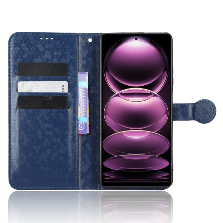 For Xiaomi Redmi Note12 Pro+ Honeycomb Dot Texture Leather Phone Case