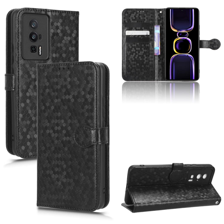 For Xiaomi Redmi K60 5G / K60 Pro / K60 Championship Edition Honeycomb Dot Texture Leather Phone Case