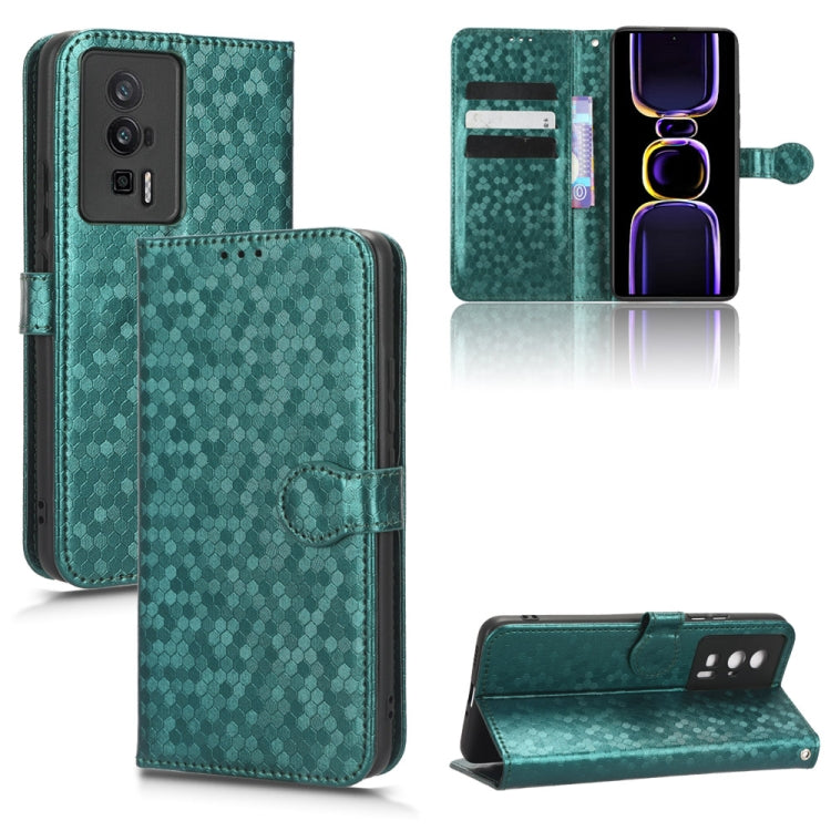 For Xiaomi Redmi K60 5G / K60 Pro / K60 Championship Edition Honeycomb Dot Texture Leather Phone Case