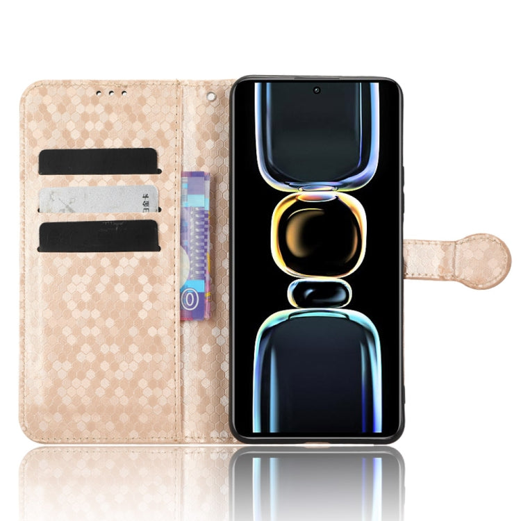 For Xiaomi Redmi K60E 5G Honeycomb Dot Texture Leather Phone Case