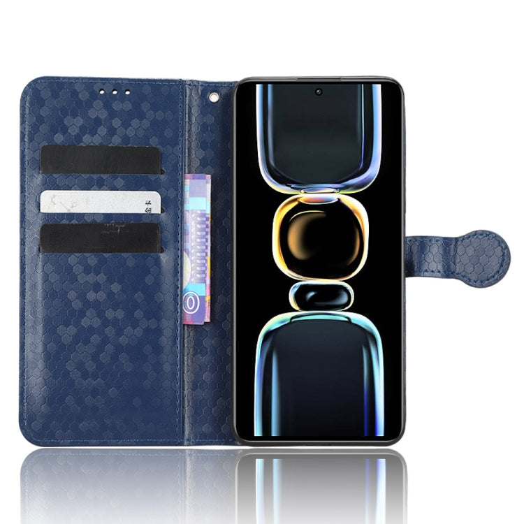 For Xiaomi Redmi K60E 5G Honeycomb Dot Texture Leather Phone Case