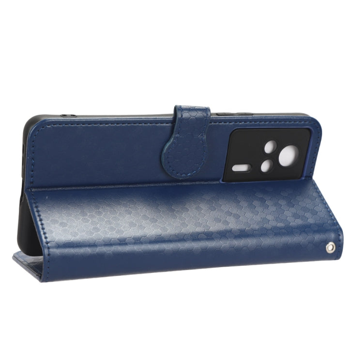 For Xiaomi Redmi K60E 5G Honeycomb Dot Texture Leather Phone Case