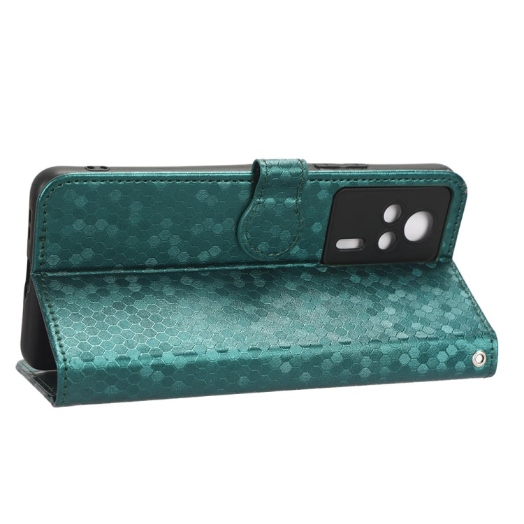 For Xiaomi Redmi K60E 5G Honeycomb Dot Texture Leather Phone Case