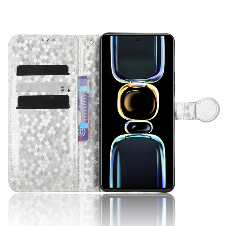 For Xiaomi Redmi K60E 5G Honeycomb Dot Texture Leather Phone Case