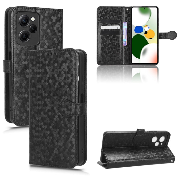 For Xiaomi Redmi Note 12 Pro Speed / Xiaomi Poco X5 Pro 5G Honeycomb Dot Texture Leather Phone Case