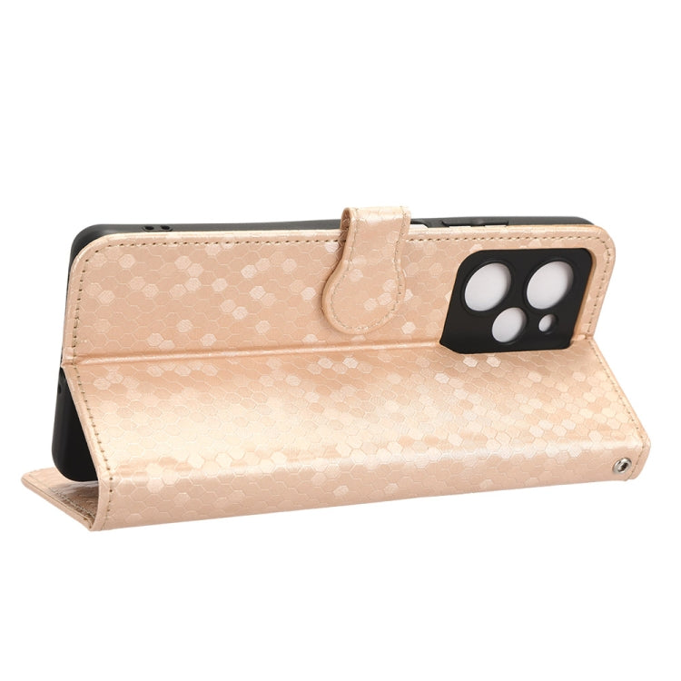 For Xiaomi Redmi Note 12 Pro Speed / Xiaomi Poco X5 Pro 5G Honeycomb Dot Texture Leather Phone Case