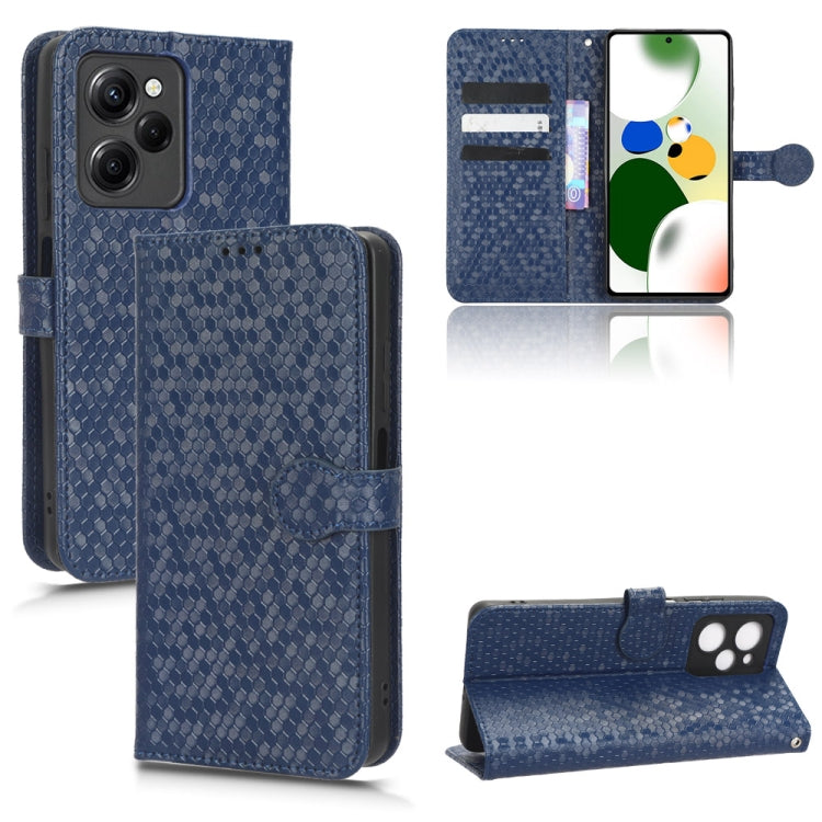 For Xiaomi Redmi Note 12 Pro Speed / Xiaomi Poco X5 Pro 5G Honeycomb Dot Texture Leather Phone Case