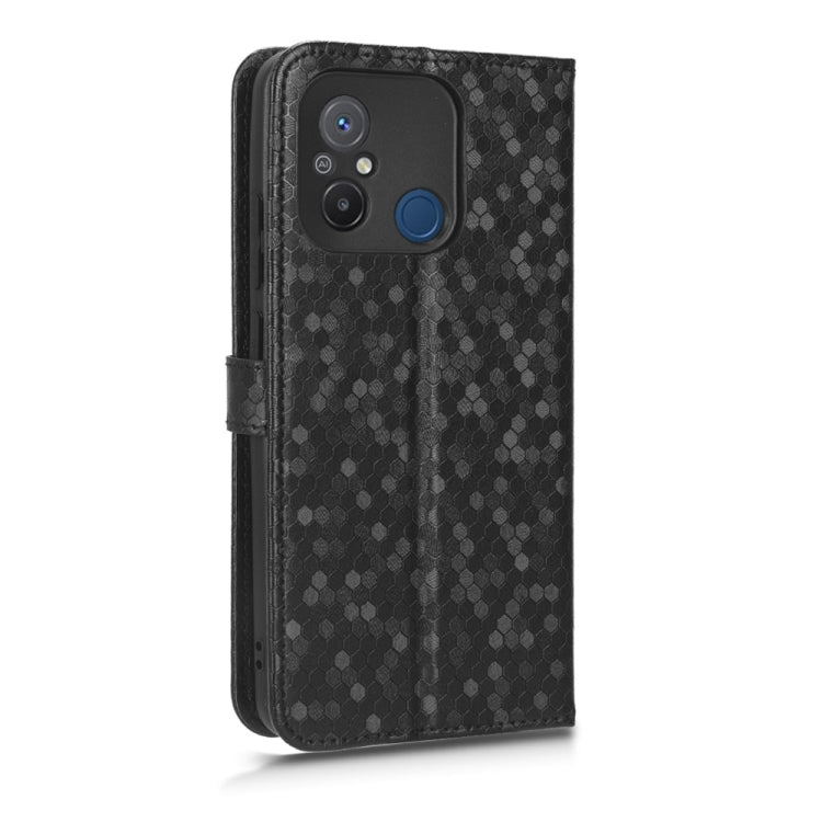 For Xiaomi Redmi 12C / Redmi 11A 4G Global Honeycomb Dot Texture Leather Phone Case