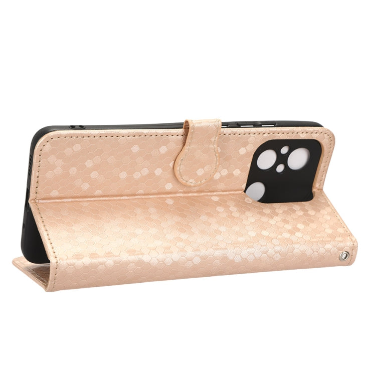 For Xiaomi Redmi 12C / Redmi 11A 4G Global Honeycomb Dot Texture Leather Phone Case