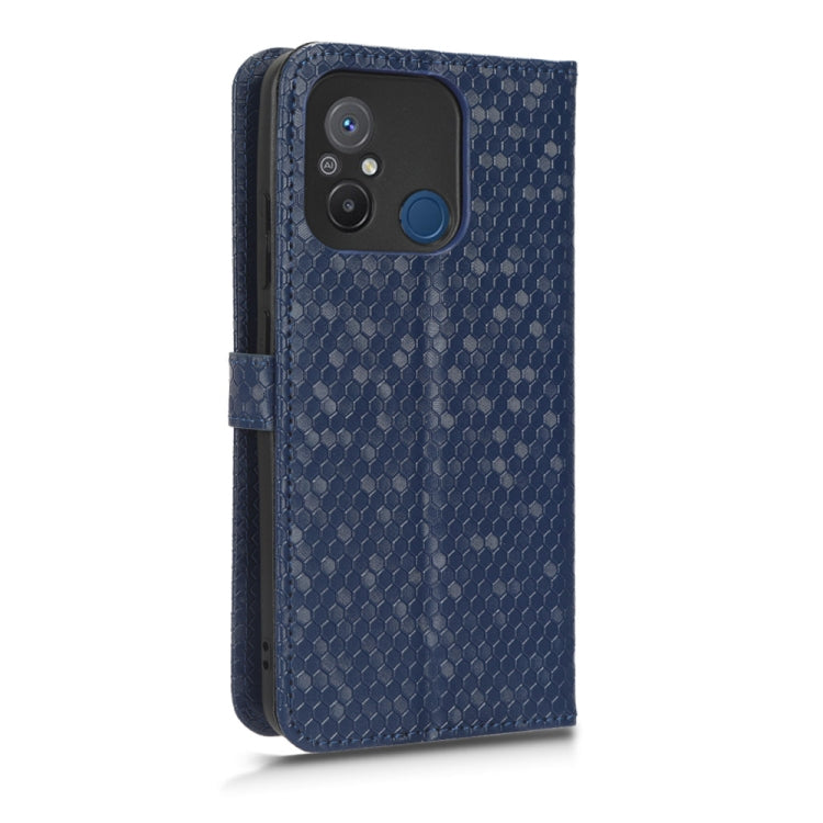 For Xiaomi Redmi 12C / Redmi 11A 4G Global Honeycomb Dot Texture Leather Phone Case