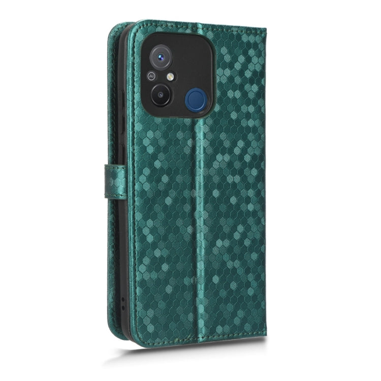 For Xiaomi Redmi 12C / Redmi 11A 4G Global Honeycomb Dot Texture Leather Phone Case