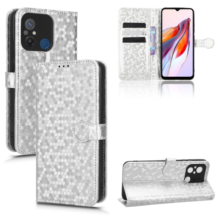 For Xiaomi Redmi 12C / Redmi 11A 4G Global Honeycomb Dot Texture Leather Phone Case
