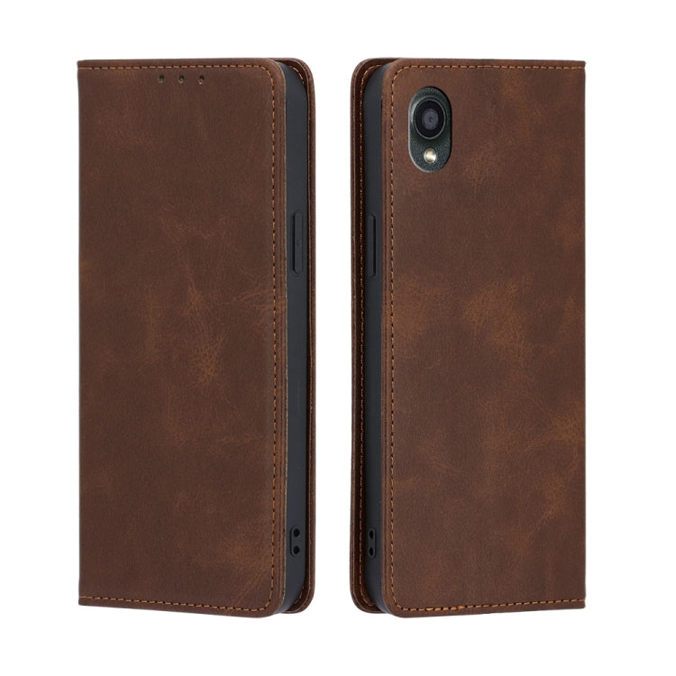 For Kyocera Digno BX2-Digno SX2-A101KC Skin Feel Magnetic Horizontal Flip Leather Phone Case