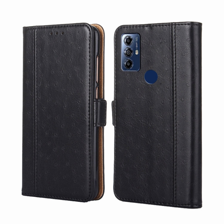 For Motorola Moto G Play 2023 Ostrich Texture Horizontal Flip Leather Phone Case