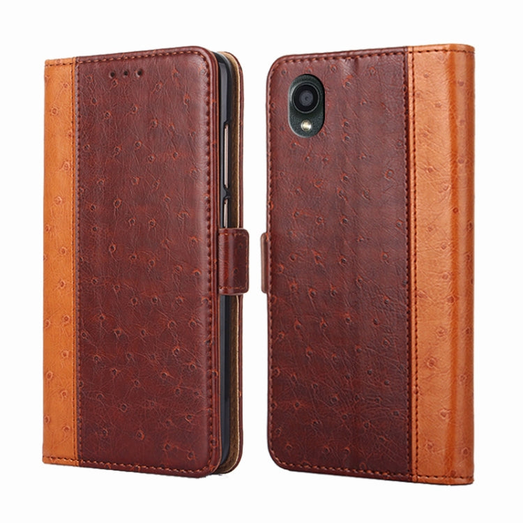 For Kyocera Digno BX2-Digno SX2-A101KC Ostrich Texture Horizontal Flip Leather Phone Case