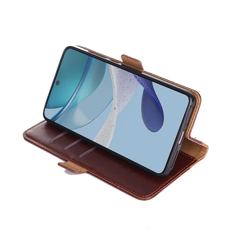 For Honor X7A Ostrich Texture Horizontal Flip Leather Phone Case