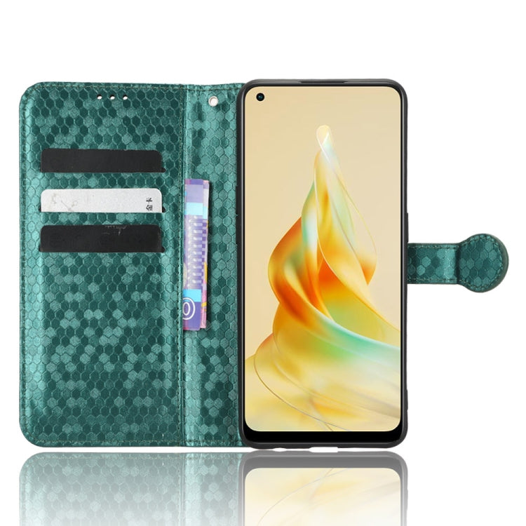 For OPPO Reno8 T 4G Honeycomb Dot Texture Leather Phone Case