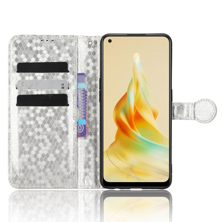 For OPPO Reno8 T 4G Honeycomb Dot Texture Leather Phone Case