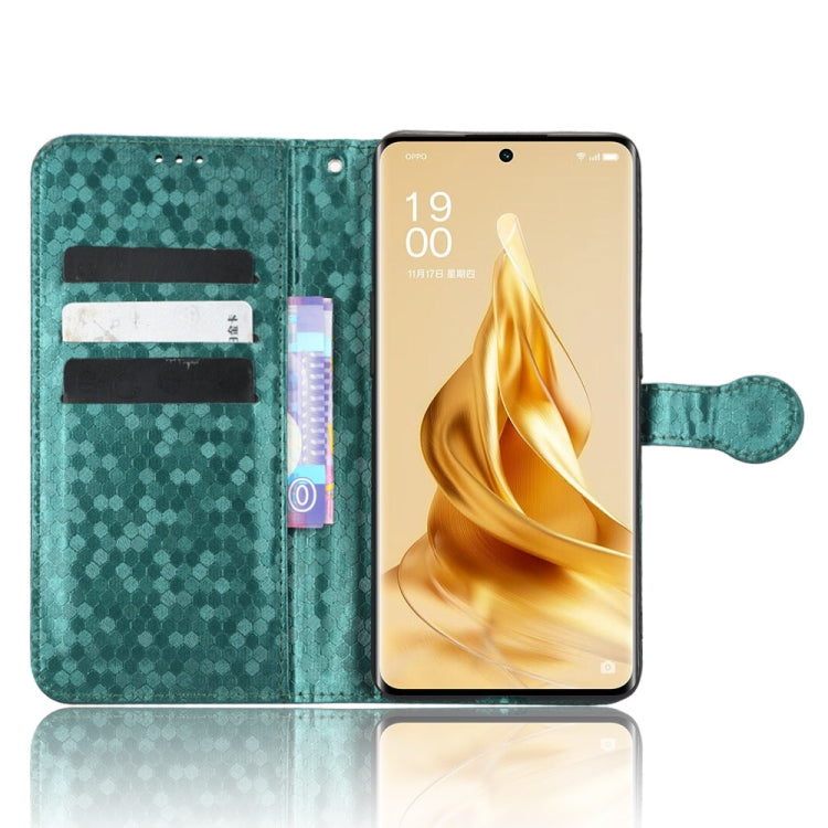 For OPPO Reno9 Pro Honeycomb Dot Texture Leather Phone Case