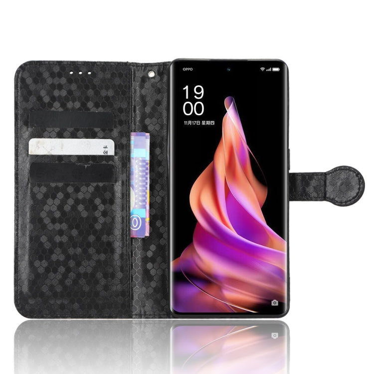 For OPPO Reno9 Pro+ Honeycomb Dot Texture Leather Phone Case
