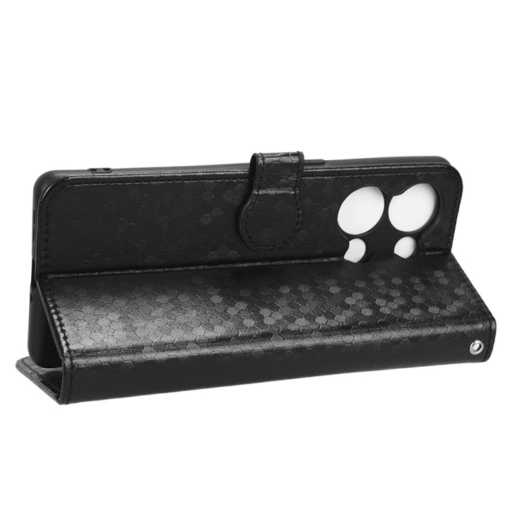 For OPPO Reno9 Pro+ Honeycomb Dot Texture Leather Phone Case