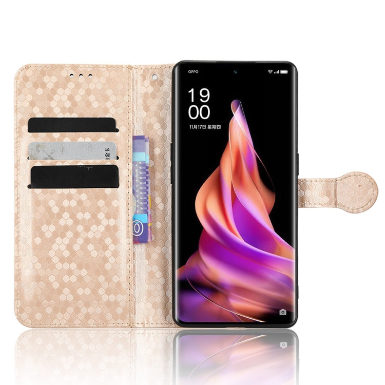 For OPPO Reno9 Pro+ Honeycomb Dot Texture Leather Phone Case