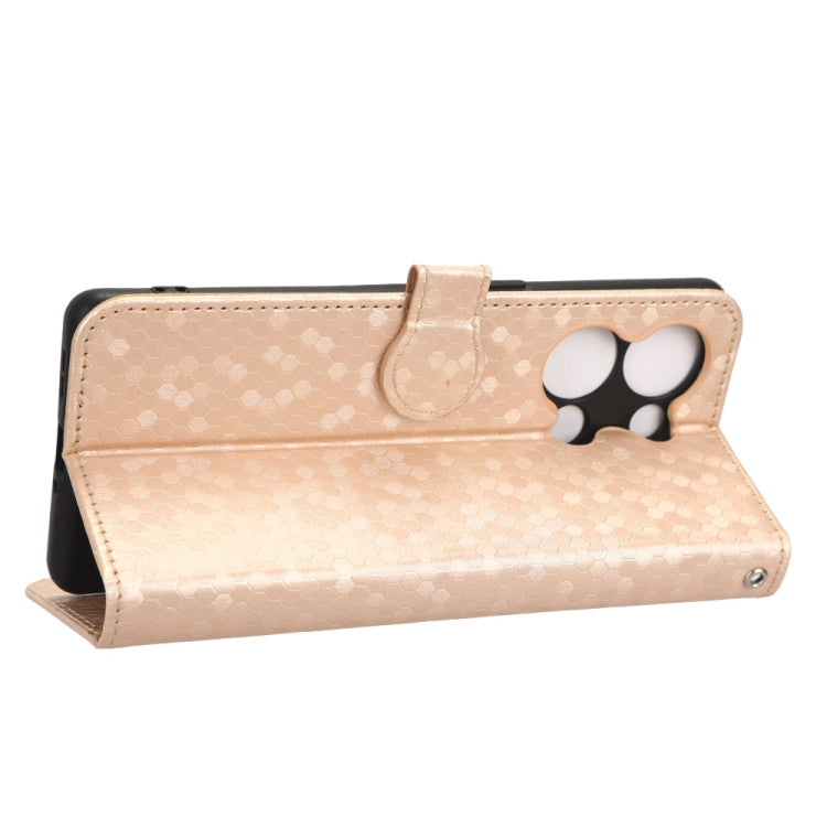 For OPPO Reno9 Pro+ Honeycomb Dot Texture Leather Phone Case