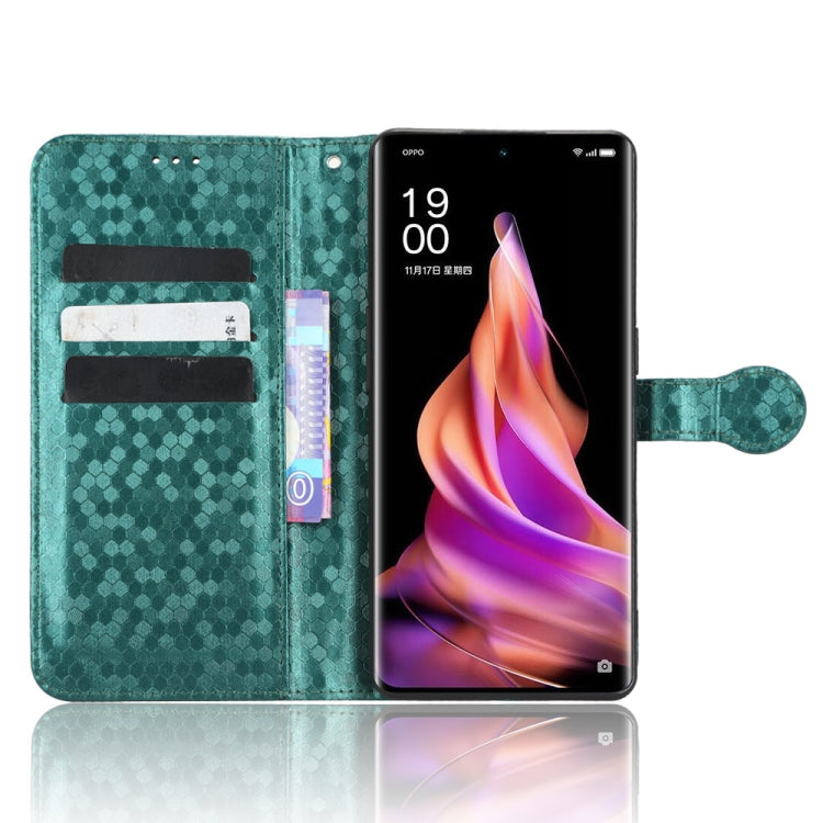 For OPPO Reno9 Pro+ Honeycomb Dot Texture Leather Phone Case