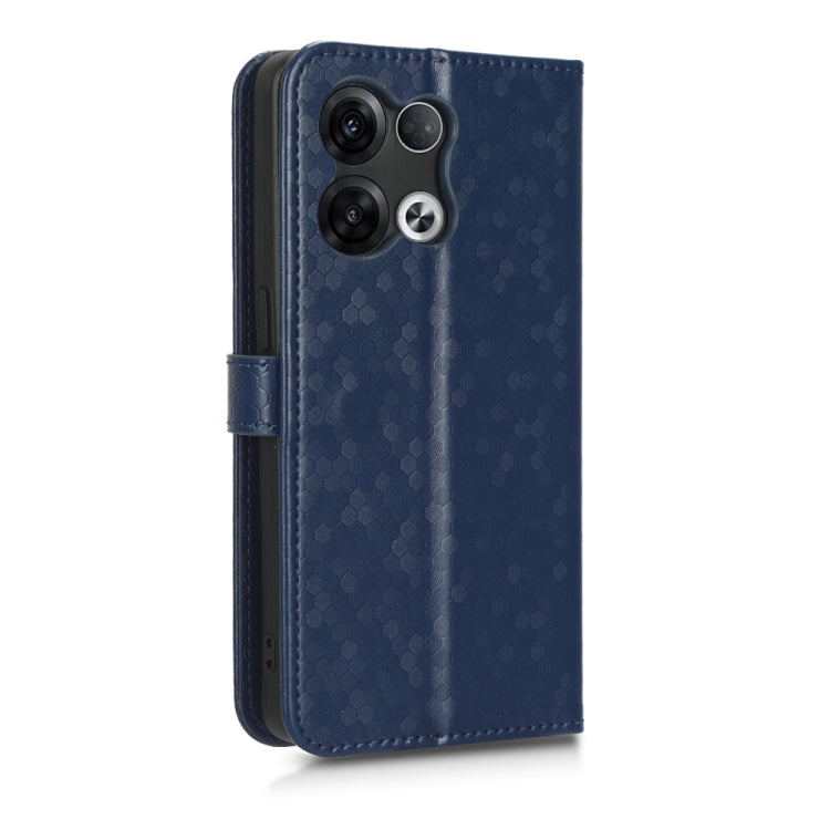 For OPPO Reno8 Pro+ 5G Honeycomb Dot Texture Leather Phone Case