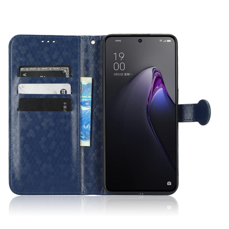 For OPPO Reno8 Pro+ 5G Honeycomb Dot Texture Leather Phone Case