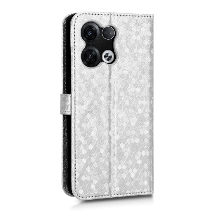 For OPPO Reno8 Pro+ 5G Honeycomb Dot Texture Leather Phone Case