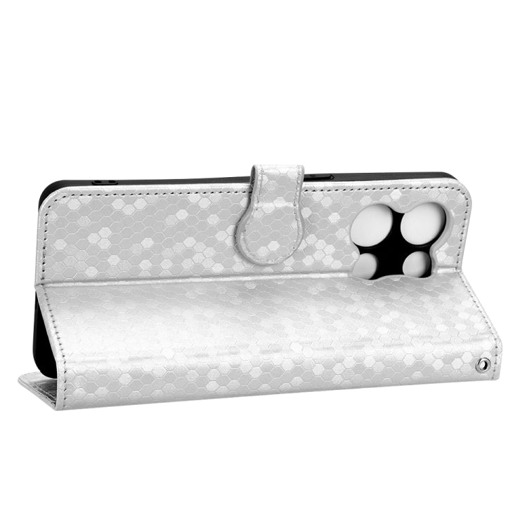 For OPPO Reno8 Pro+ 5G Honeycomb Dot Texture Leather Phone Case