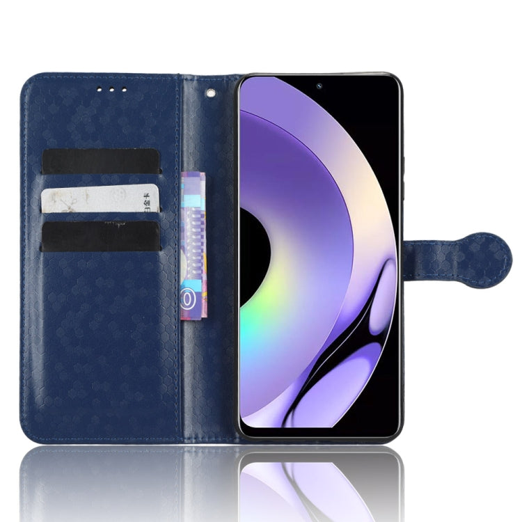 For Realme 10 Pro Honeycomb Dot Texture Leather Phone Case
