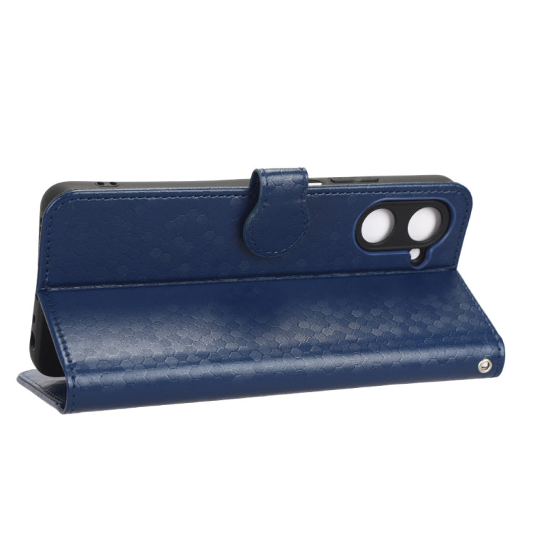 For Realme 10 Pro Honeycomb Dot Texture Leather Phone Case
