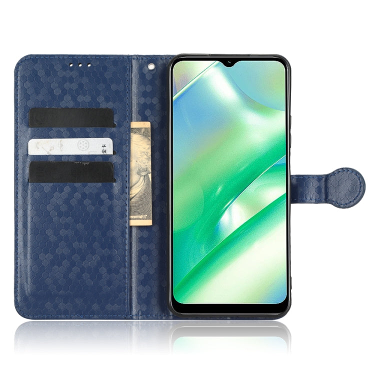 For Realme C22 4G Honeycomb Dot Texture Leather Phone Case