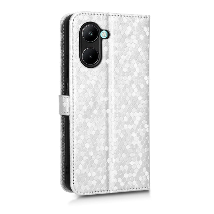 For Realme C22 4G Honeycomb Dot Texture Leather Phone Case