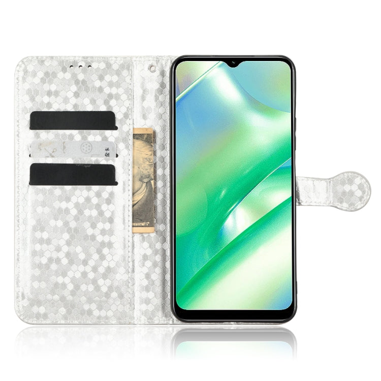 For Realme C22 4G Honeycomb Dot Texture Leather Phone Case