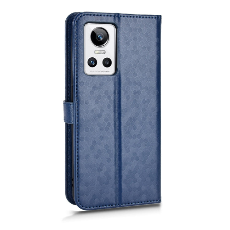 For Realme GT Neo 3 Honeycomb Dot Texture Leather Phone Case
