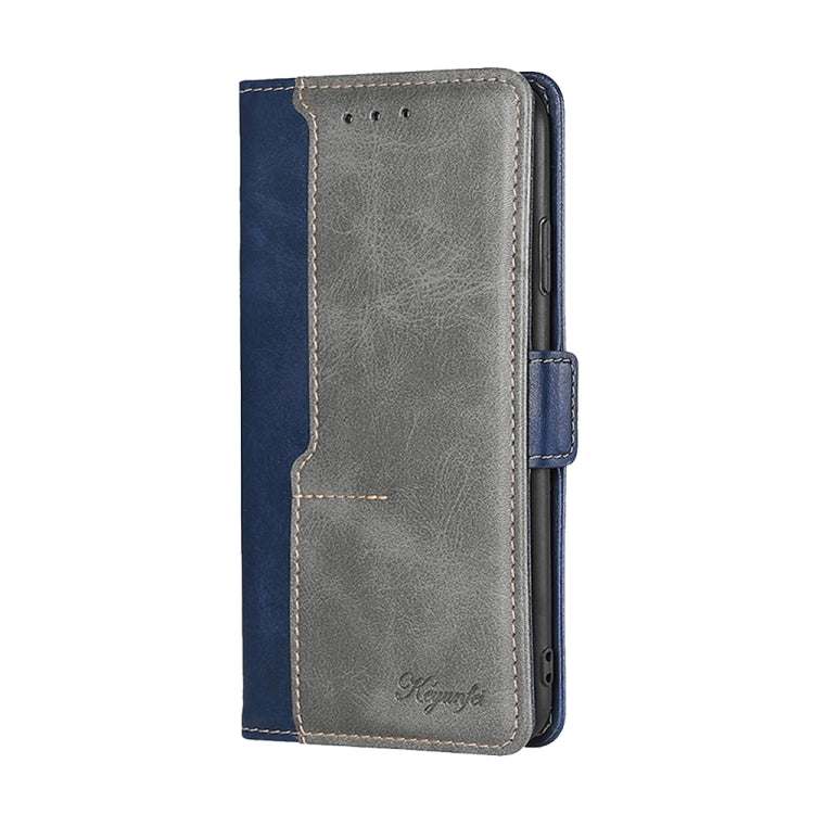 For Honor X8A Contrast Color Side Buckle Leather Phone Case