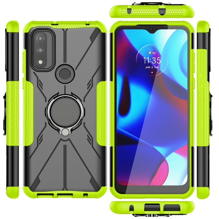 For Motorola Moto G Play 2023/G Pure/G Power 2022 Armor Bear Shockproof PC + TPU Phone Case with Ring