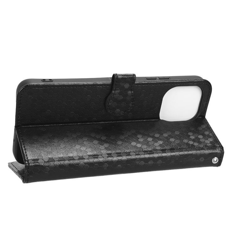 For Huawei nova Y61 Honeycomb Dot Texture Leather Phone Case