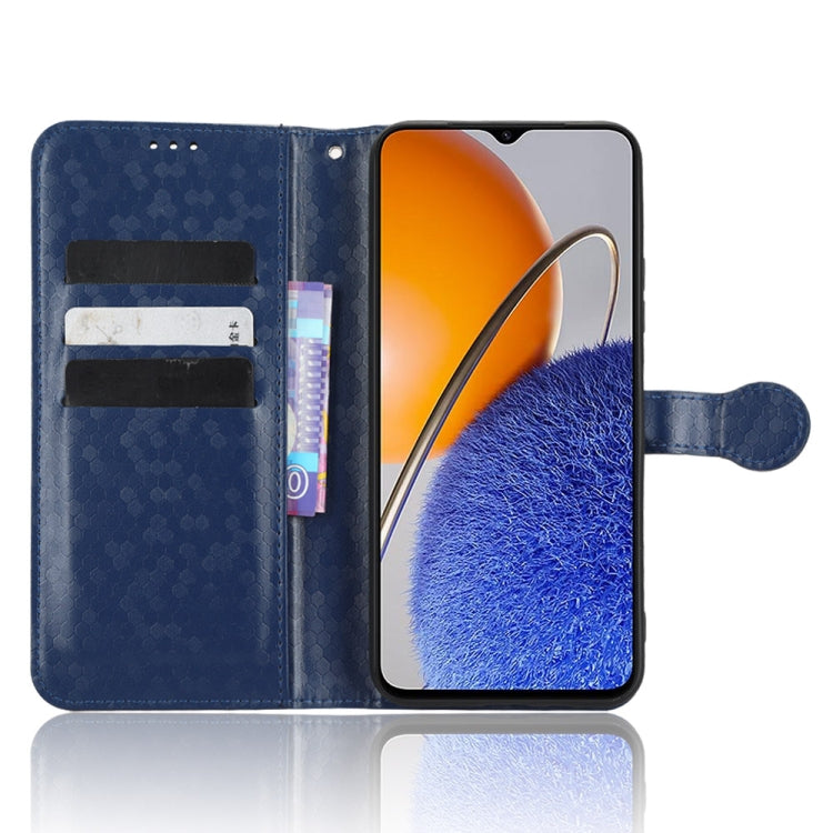 For Huawei nova Y61 Honeycomb Dot Texture Leather Phone Case