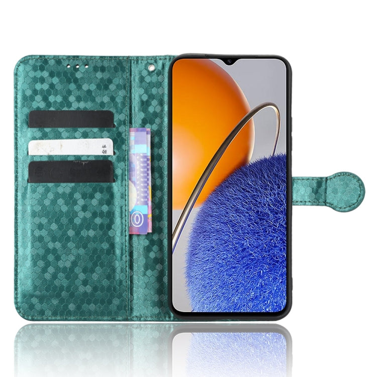 For Huawei nova Y61 Honeycomb Dot Texture Leather Phone Case
