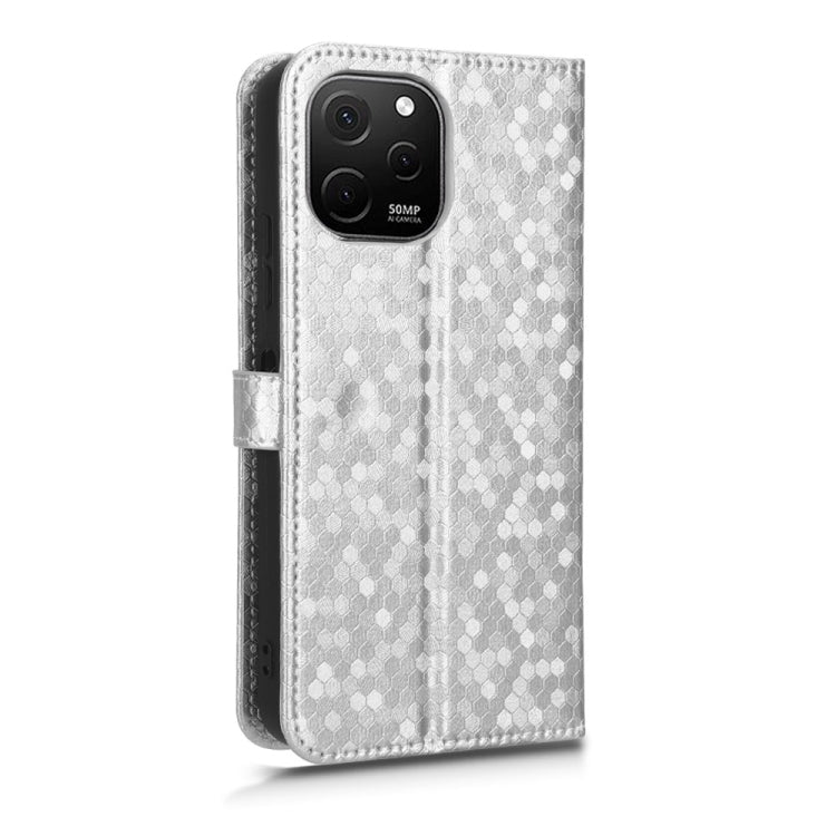 For Huawei nova Y61 Honeycomb Dot Texture Leather Phone Case