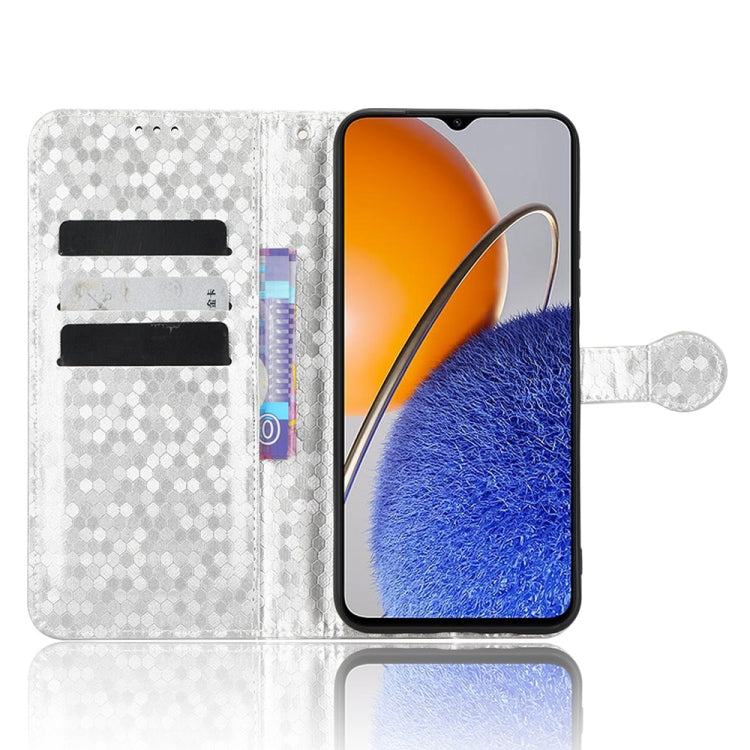 For Huawei nova Y61 Honeycomb Dot Texture Leather Phone Case