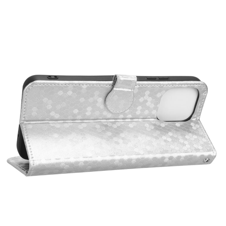 For Huawei nova Y61 Honeycomb Dot Texture Leather Phone Case