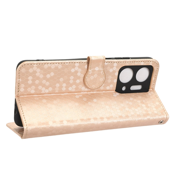 For Honor X7a Honeycomb Dot Texture Leather Phone Case