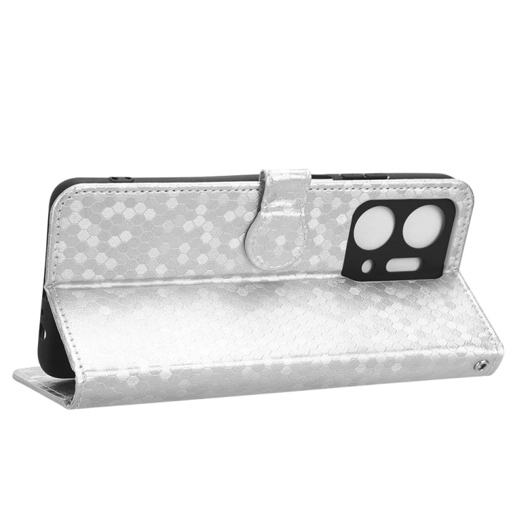 For Honor X7a Honeycomb Dot Texture Leather Phone Case