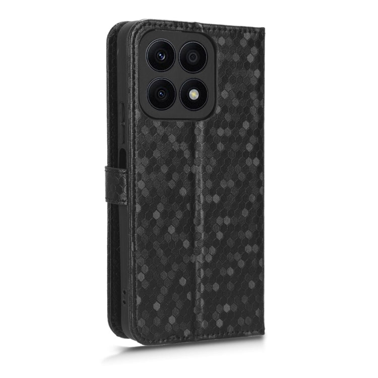 For Honor X8a Honeycomb Dot Texture Leather Phone Case
