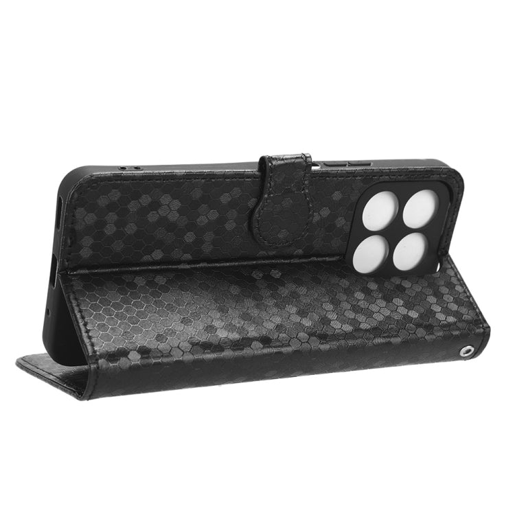For Honor X8a Honeycomb Dot Texture Leather Phone Case